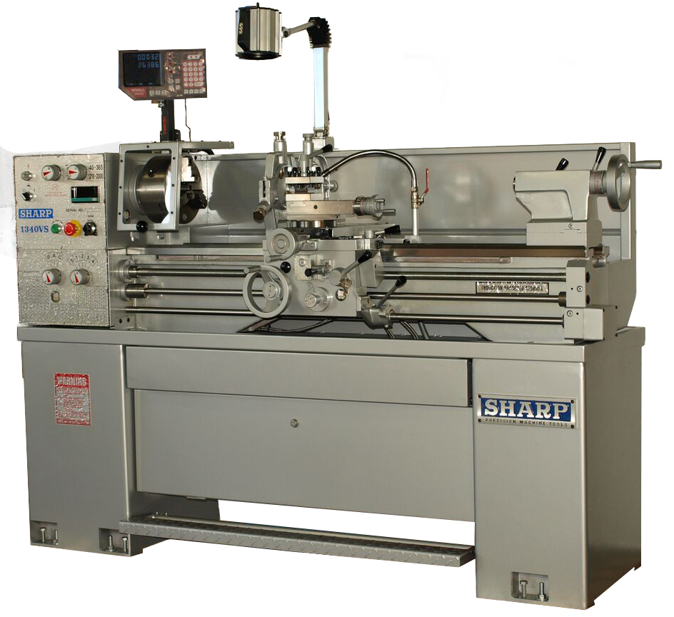 SHARP INDUSTRIES INTRODUCES NEW VERSATILE, VARI SPEED 1340S LATHE WITH K PACKAGE