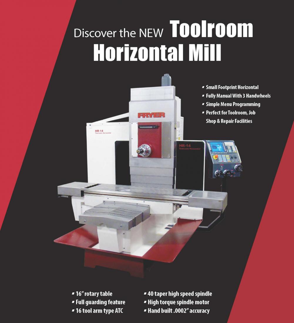 FRYER TOOLROOM HR-14 HORIZONTAL MILL